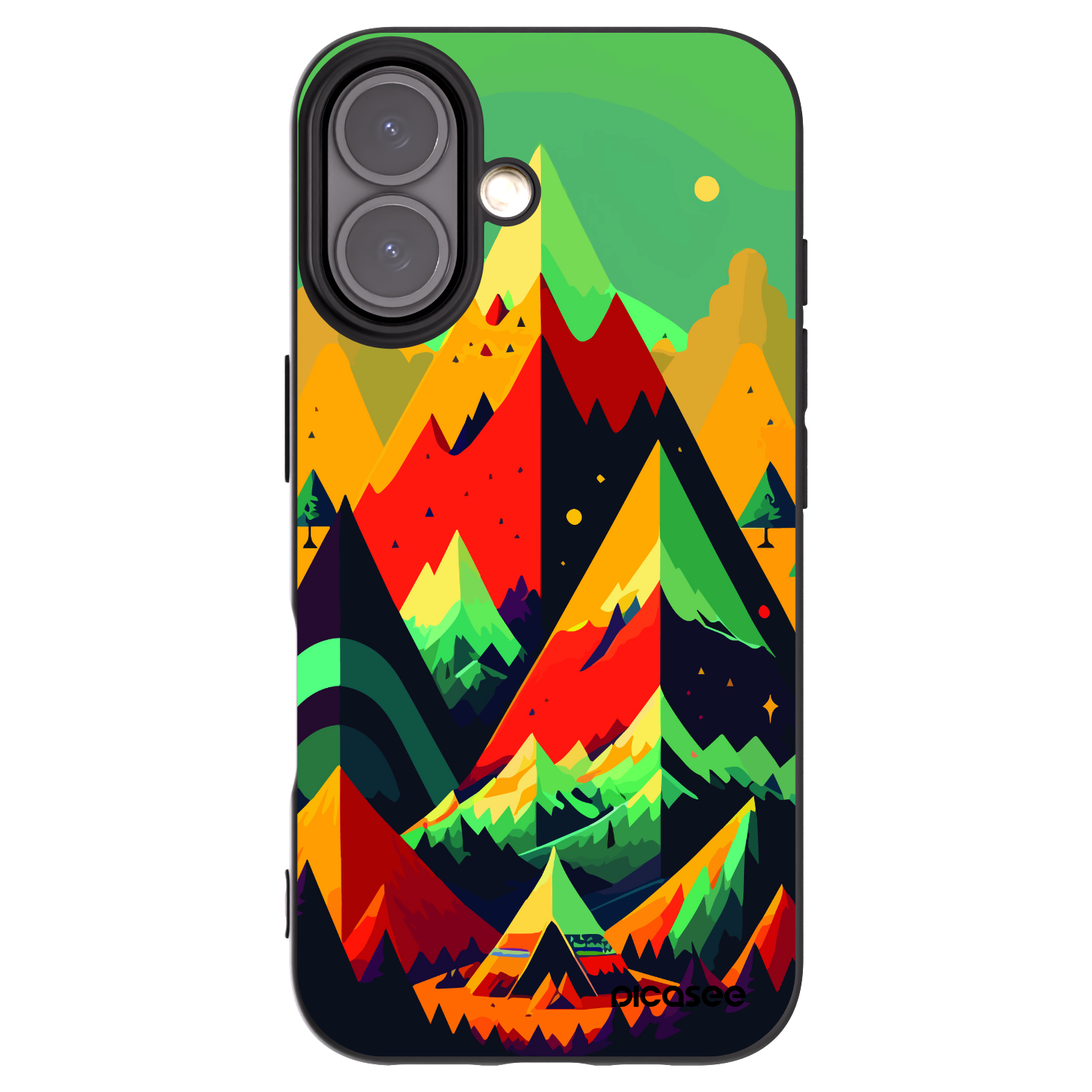 Picasee husă neagră din silicon pentru Apple iPhone 16 - Toronto