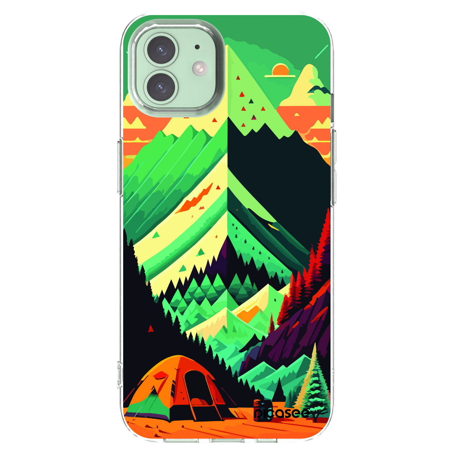 Picasee husă transparentă din silicon pentru Apple iPhone 12 - Whistler