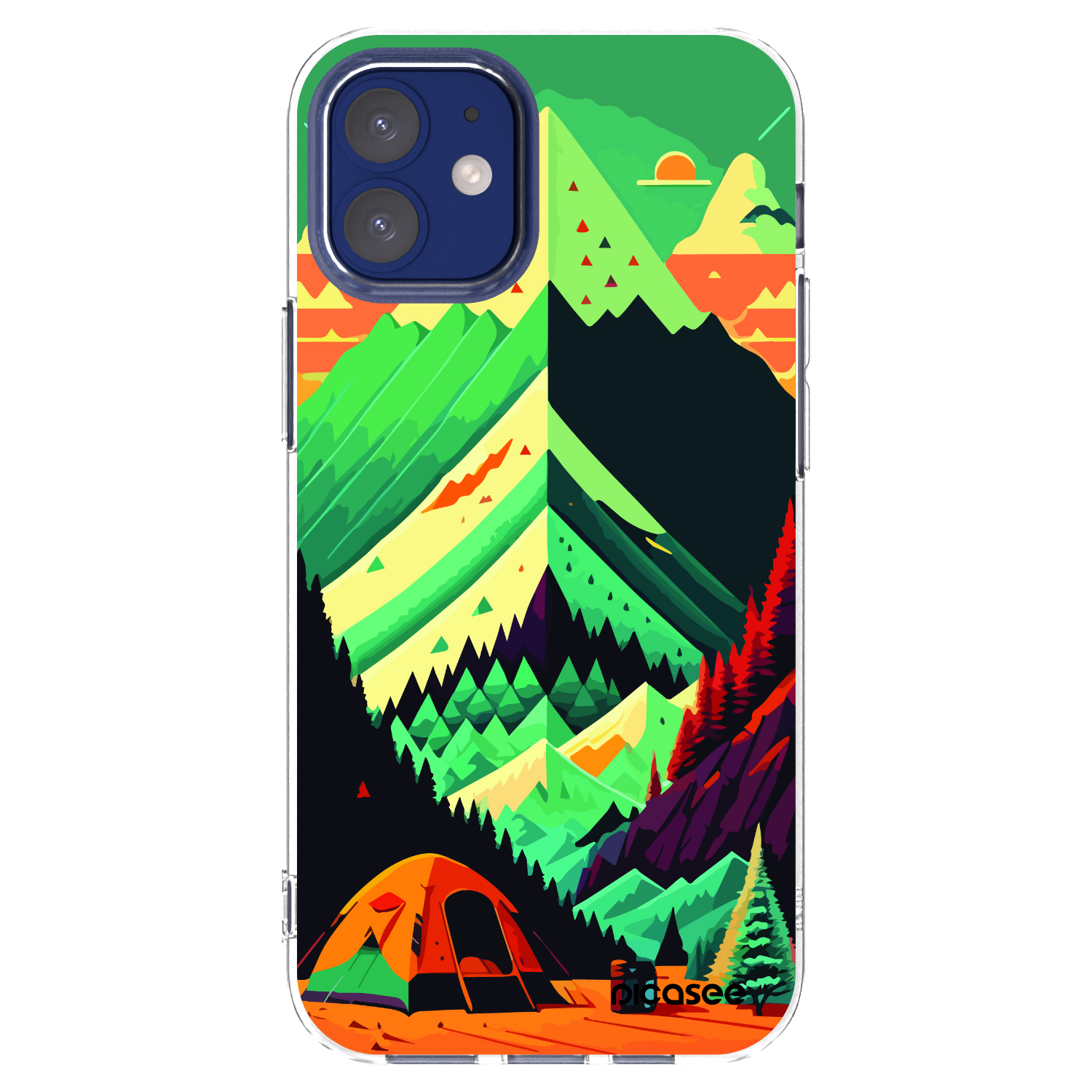 Picasee husă transparentă din silicon pentru Apple iPhone 12 mini - Whistler