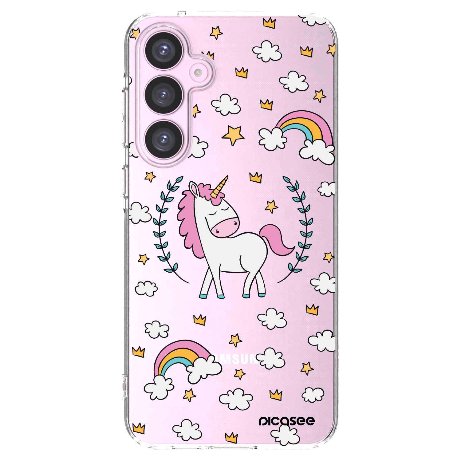 Picasee husă transparentă din silicon pentru Samsung Galaxy A55 5G A556B - Unicorn star heaven