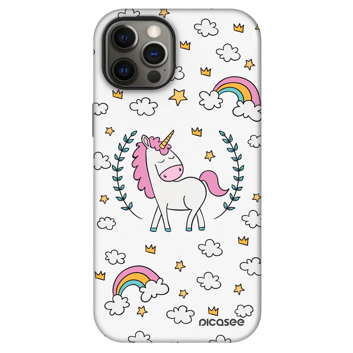 Picasee Fashion Case MagSafe pentru Apple iPhone 12 - Unicorn star heaven
