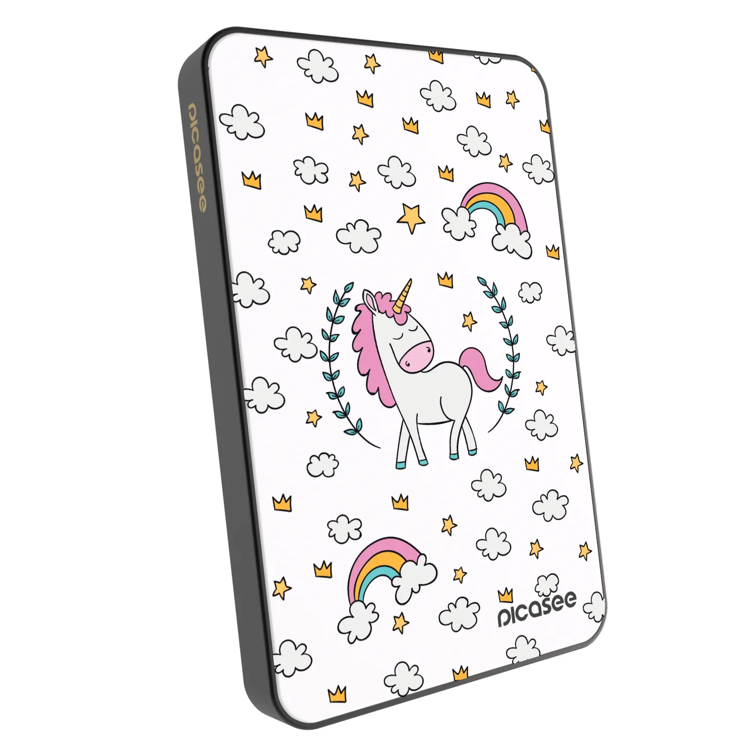 Picasee Powerbank cu MagSafe 5 000 mAh Gri - Unicorn star heaven