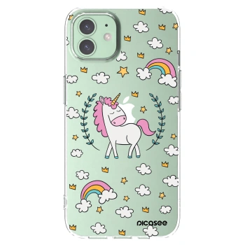 Picasee husă transparentă din silicon pentru Apple iPhone 12 - Unicorn star heaven