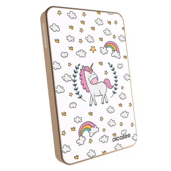 Powerbank cu MagSafe 5 000 mAh cu design propriu De aur - Unicorn star heaven
