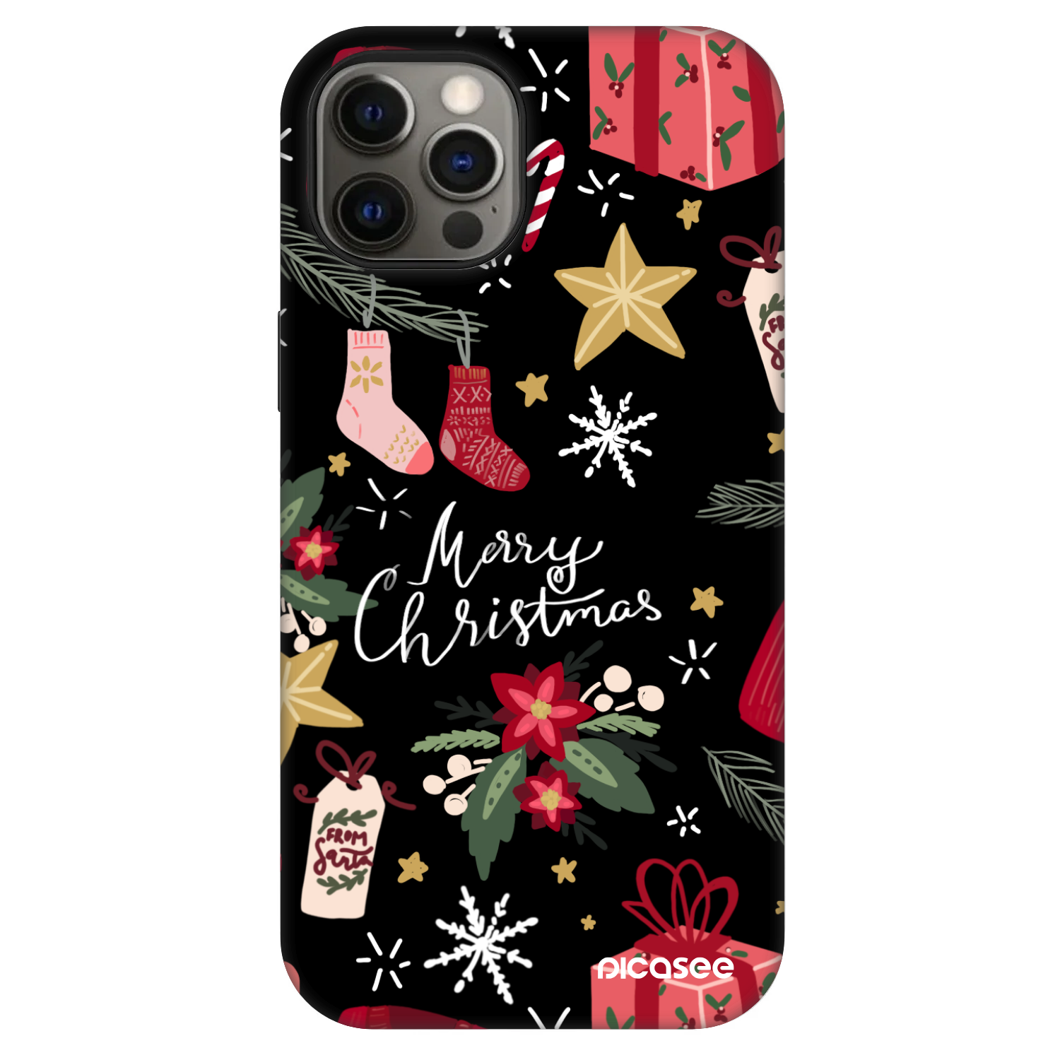 Picasee Fashion Case MagSafe pentru Apple iPhone 12 - Christmas