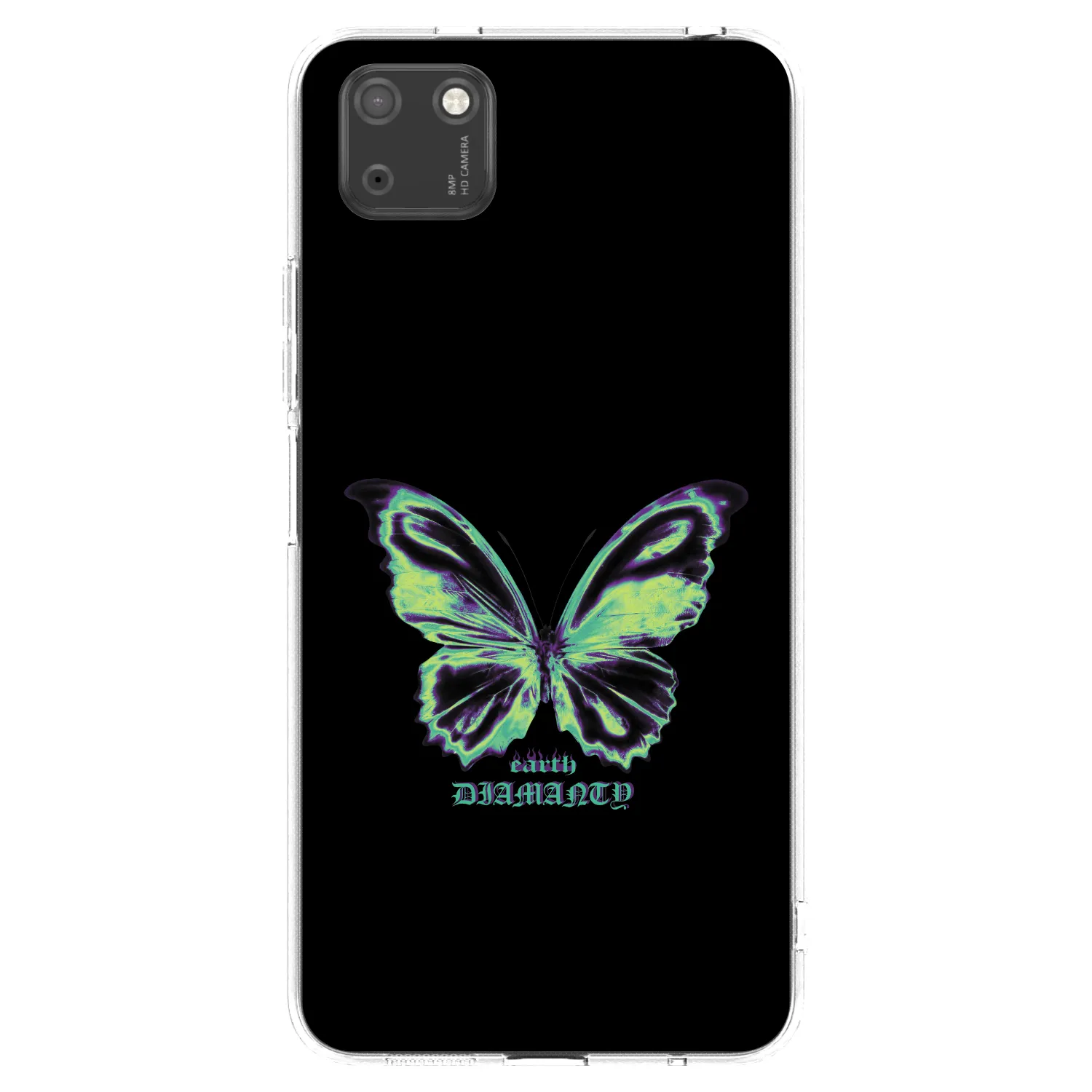 Picasee husă transparentă din silicon pentru Huawei Y5P - Diamanty Blue
