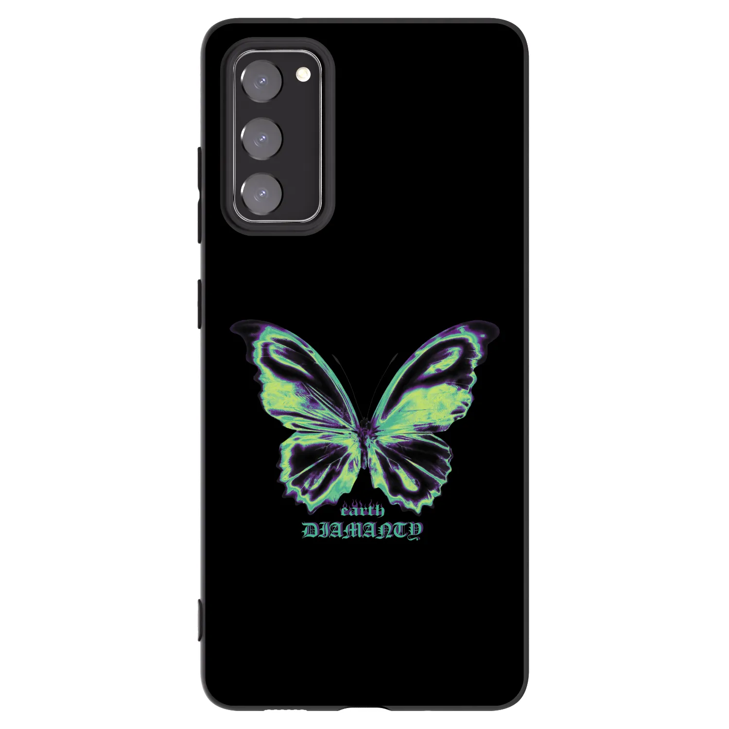 Picasee husă neagră din silicon pentru Samsung Galaxy S20 FE - Diamanty Blue