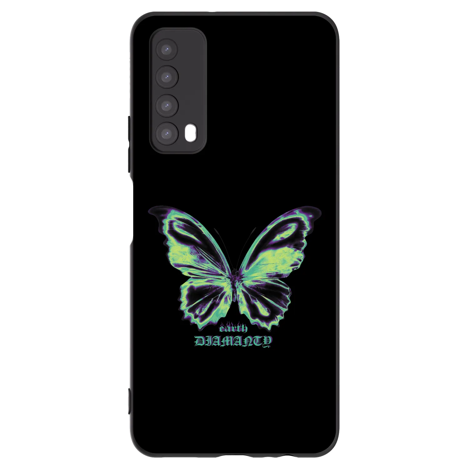 Picasee husă neagră din silicon pentru Huawei P Smart 2021 - Diamanty Blue