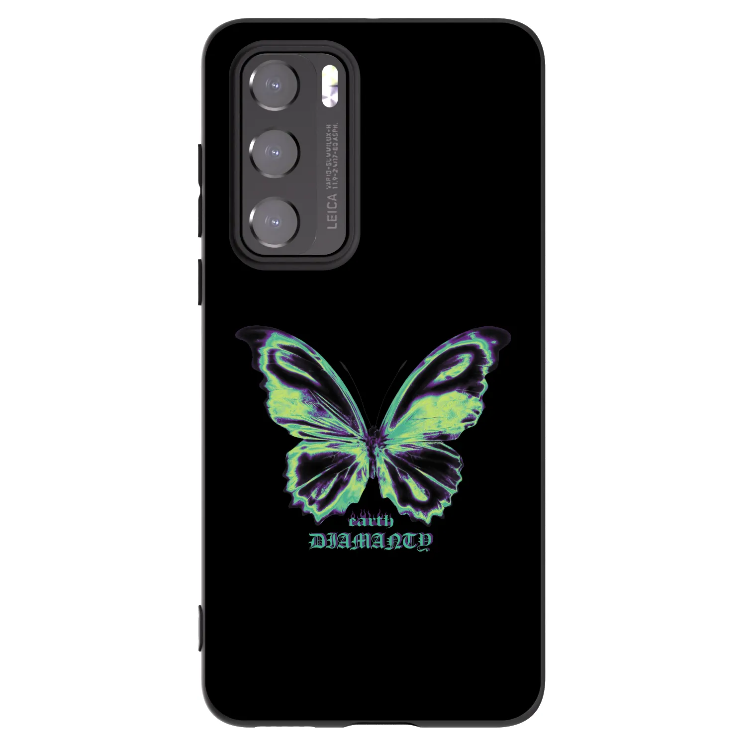 Picasee husă neagră din silicon pentru Huawei P40 - Diamanty Blue