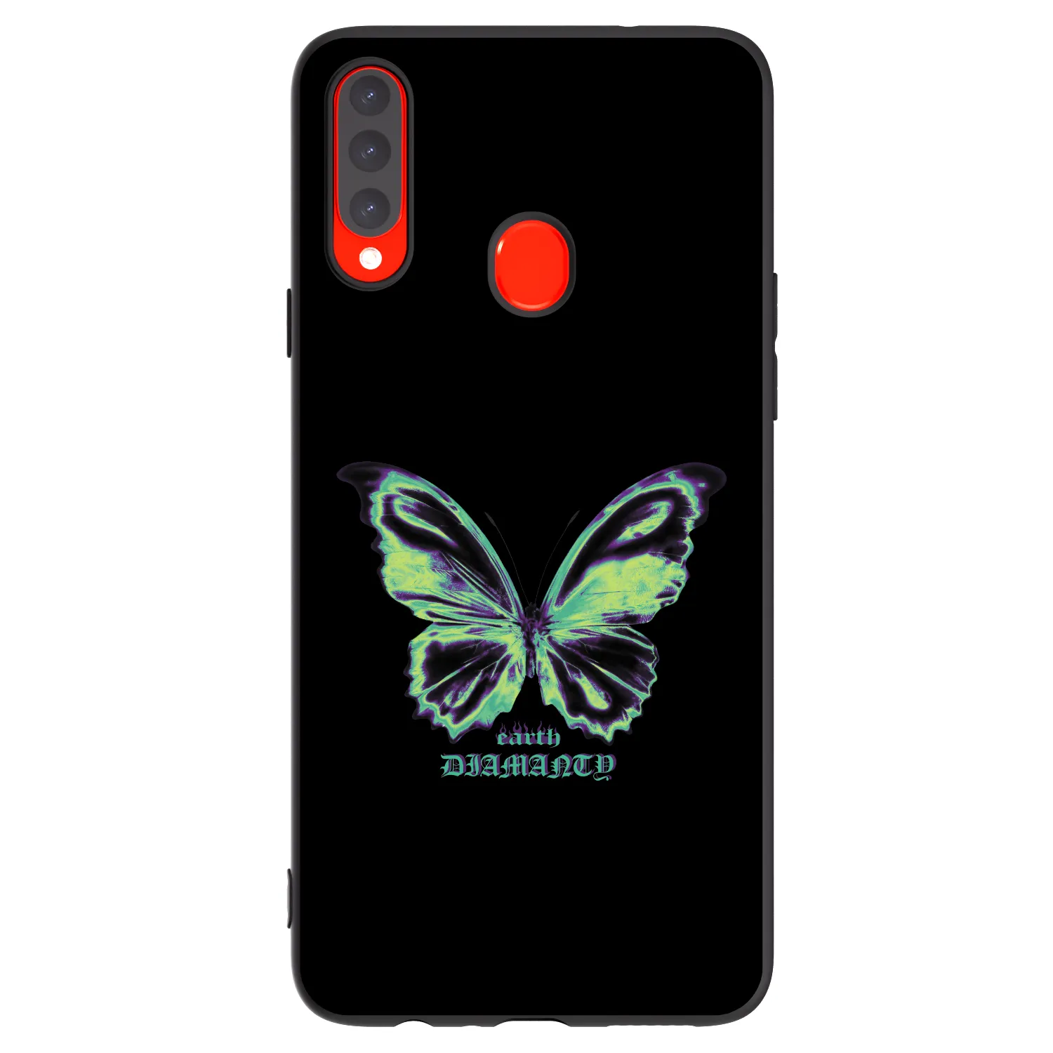 Picasee husă neagră din silicon pentru Samsung Galaxy A20s - Diamanty Blue