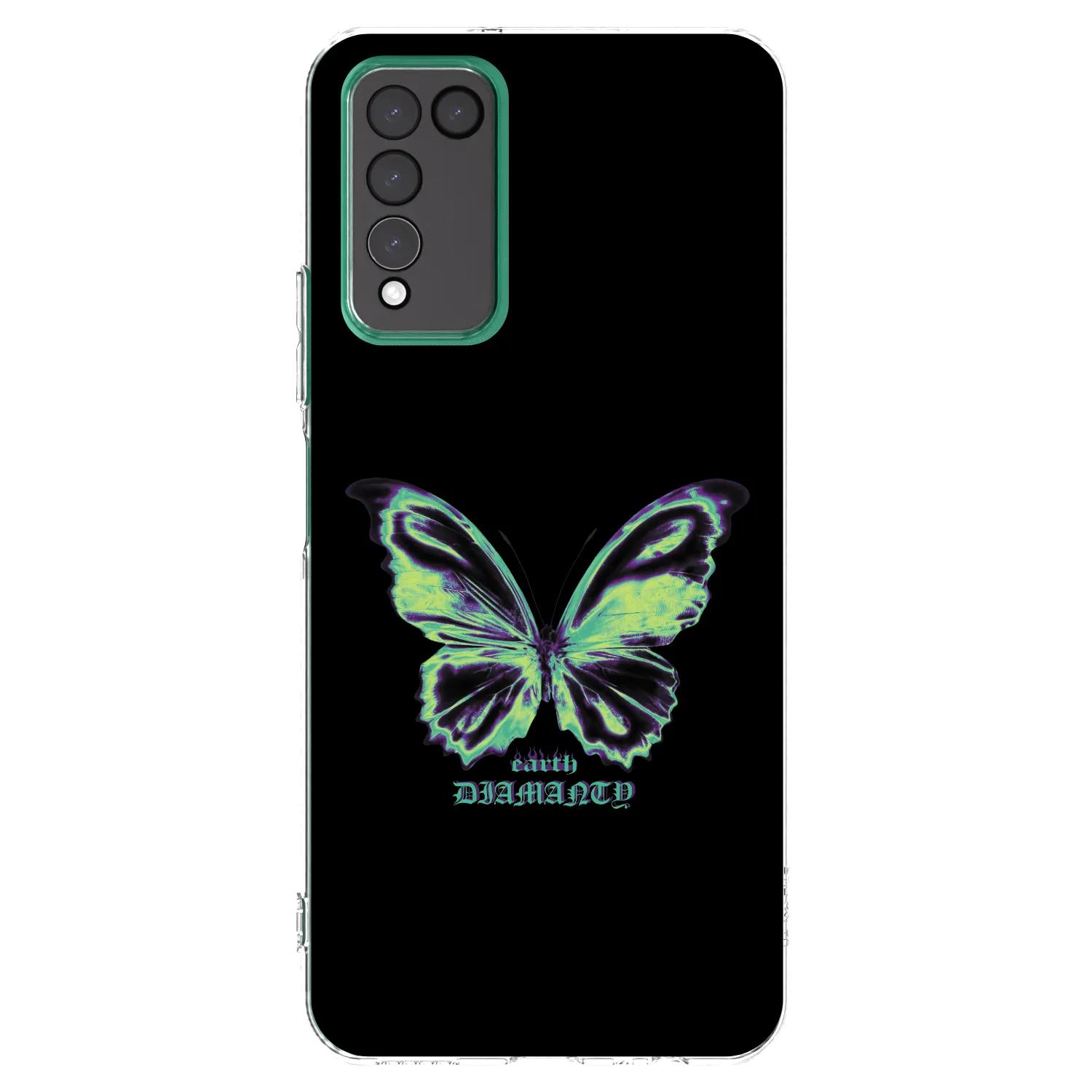 Picasee husă transparentă din silicon pentru Honor 10X Lite - Diamanty Blue