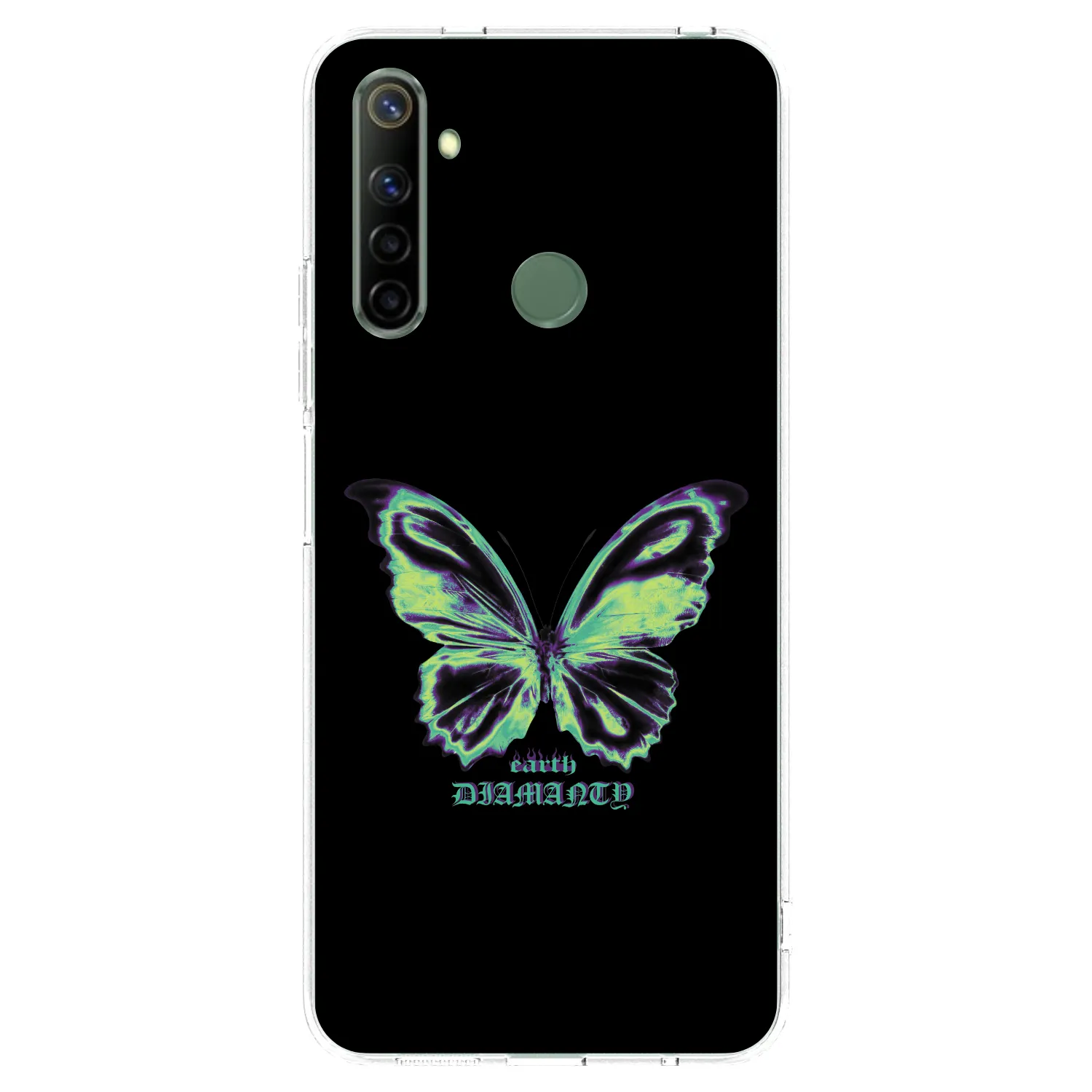 Picasee husă transparentă din silicon pentru Realme 6i - Diamanty Blue