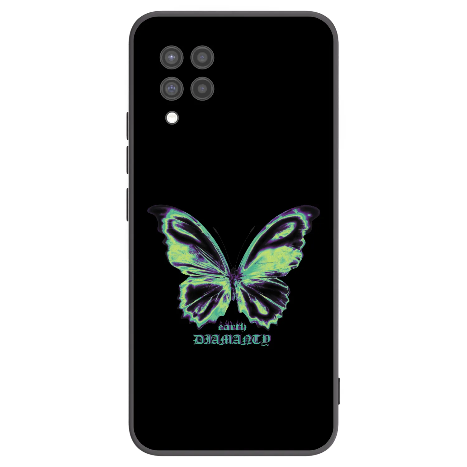 Picasee husă neagră din silicon pentru Samsung Galaxy A42 A426B - Diamanty Blue
