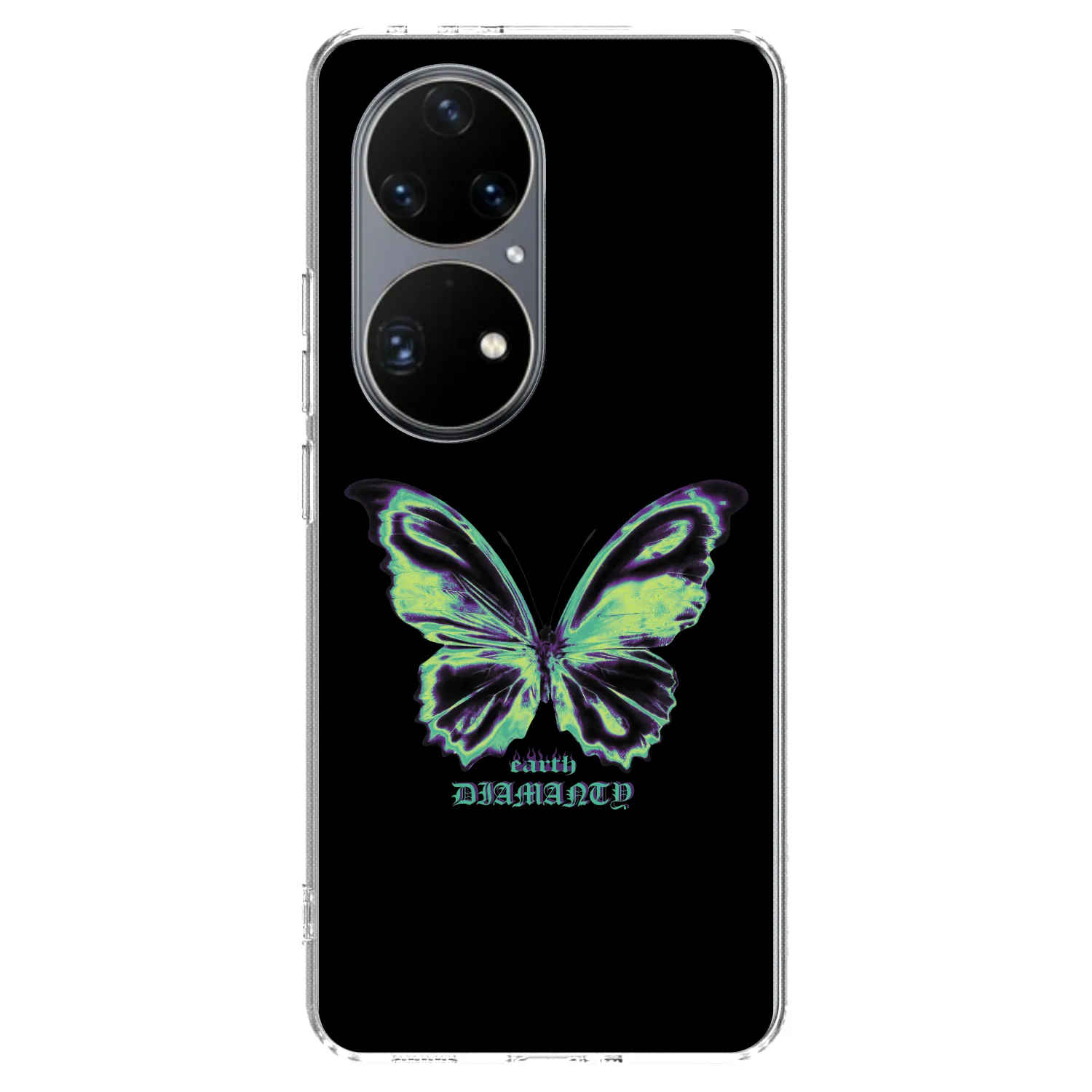 Picasee husă transparentă din silicon pentru Huawei P50 - Diamanty Blue