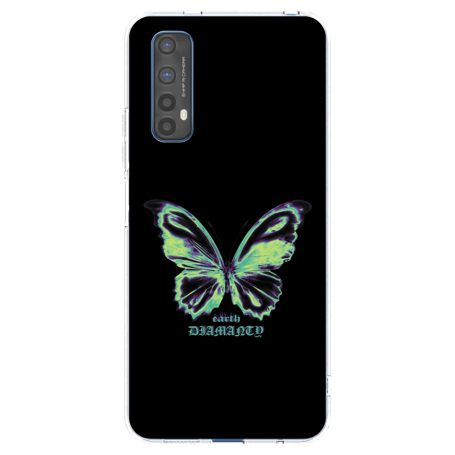 Picasee husă transparentă din silicon pentru Realme 7 - Diamanty Blue