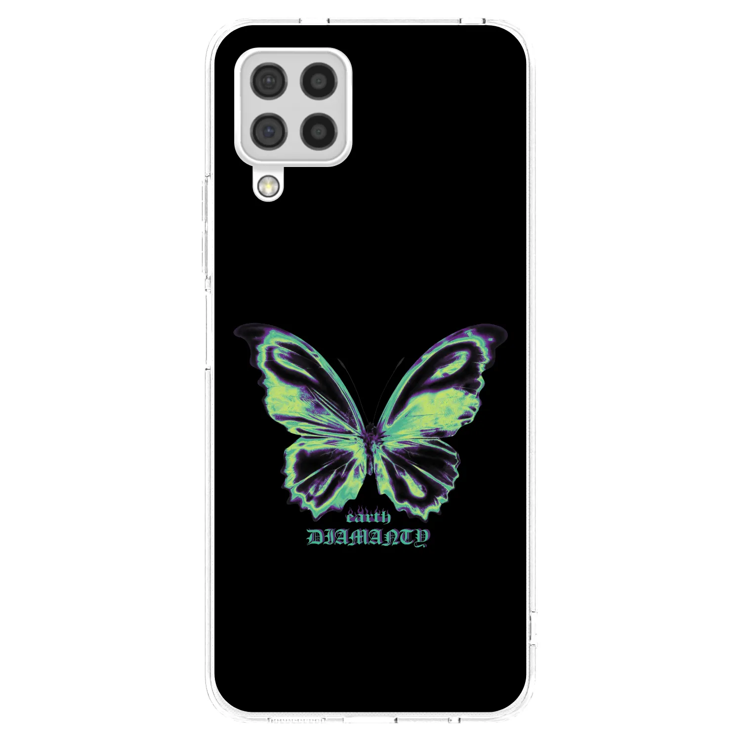 Picasee husă transparentă din silicon pentru Samsung Galaxy A22 A225F 4G - Diamanty Blue