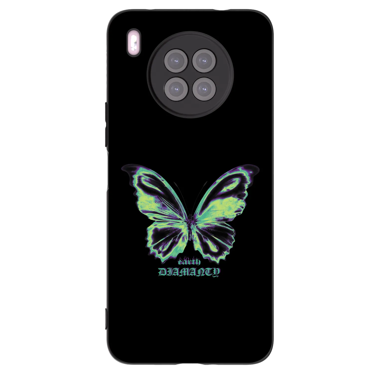 Picasee husă neagră din silicon pentru Huawei Nova 8i - Diamanty Blue