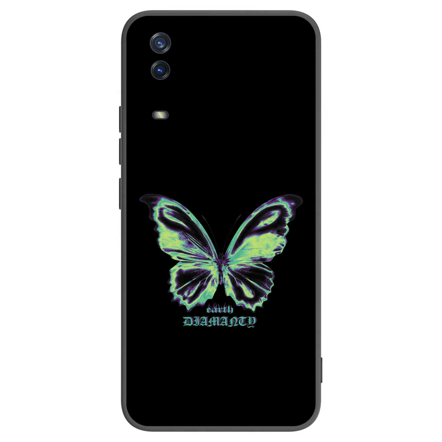 Picasee husă neagră din silicon pentru Vivo Y11s - Diamanty Blue