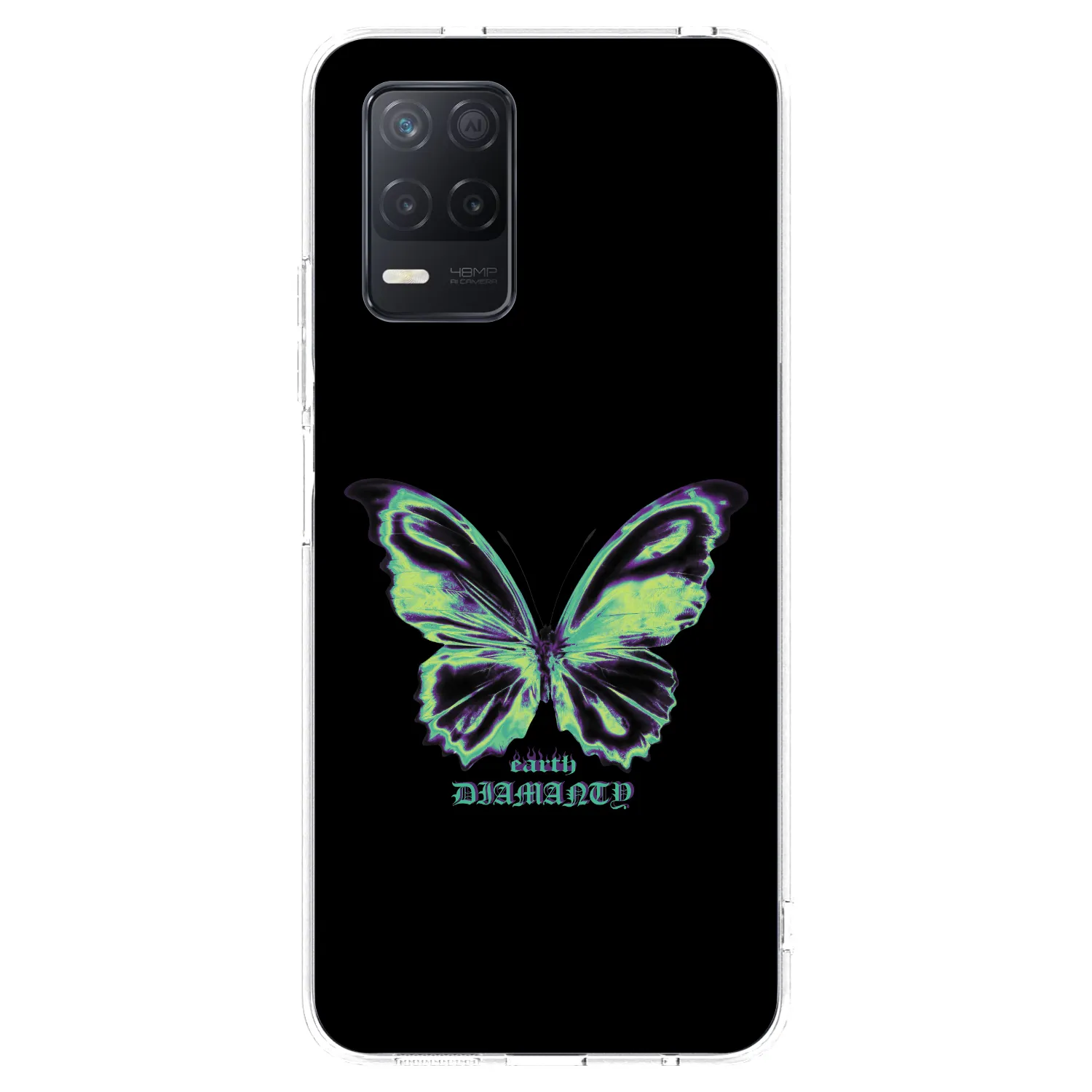 Picasee husă transparentă din silicon pentru Realme 8 5G - Diamanty Blue
