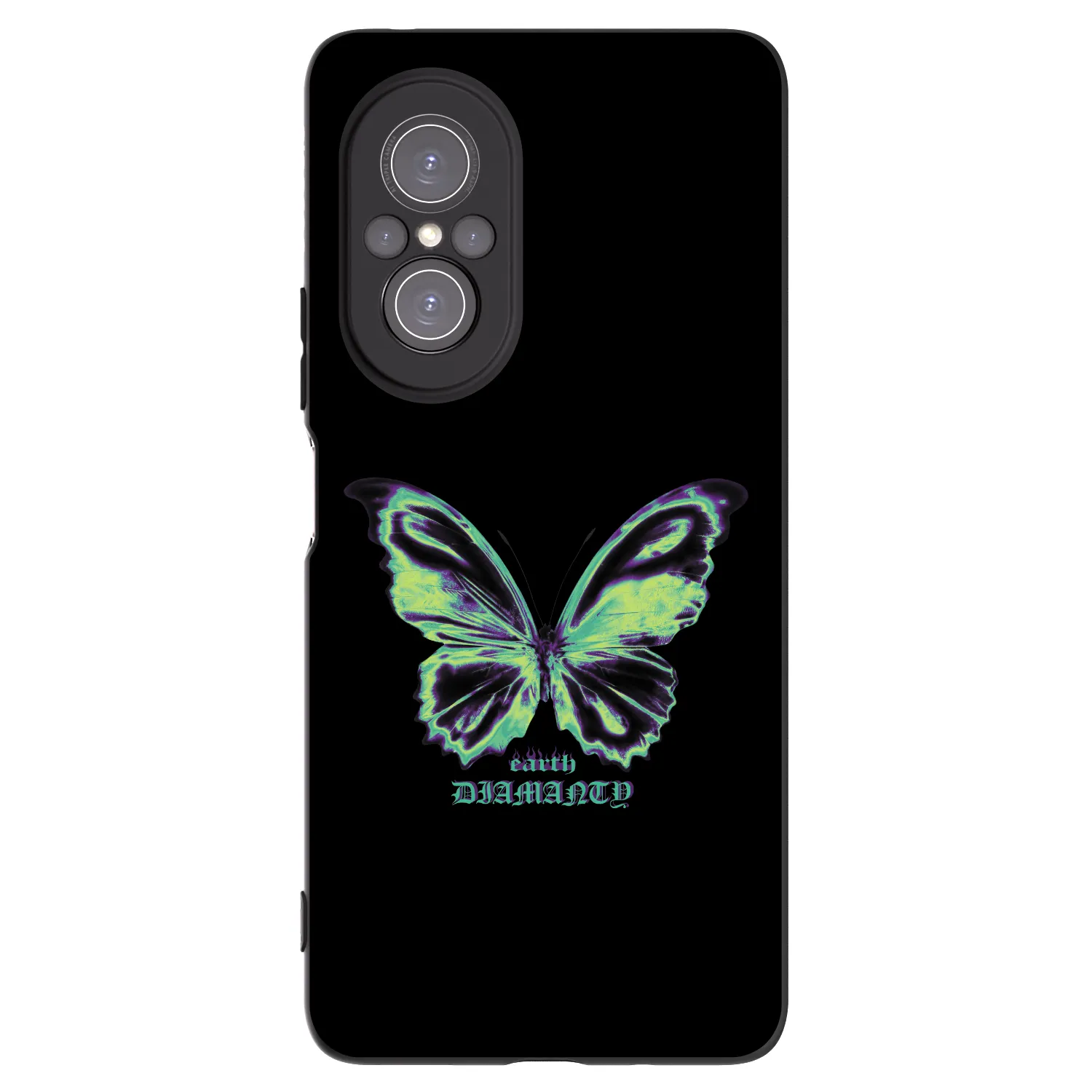 Picasee husă neagră din silicon pentru Huawei Nova 9 SE - Diamanty Blue