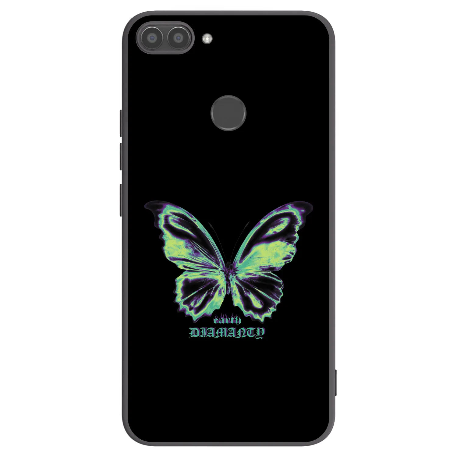 Picasee husă neagră din silicon pentru Huawei P Smart - Diamanty Blue
