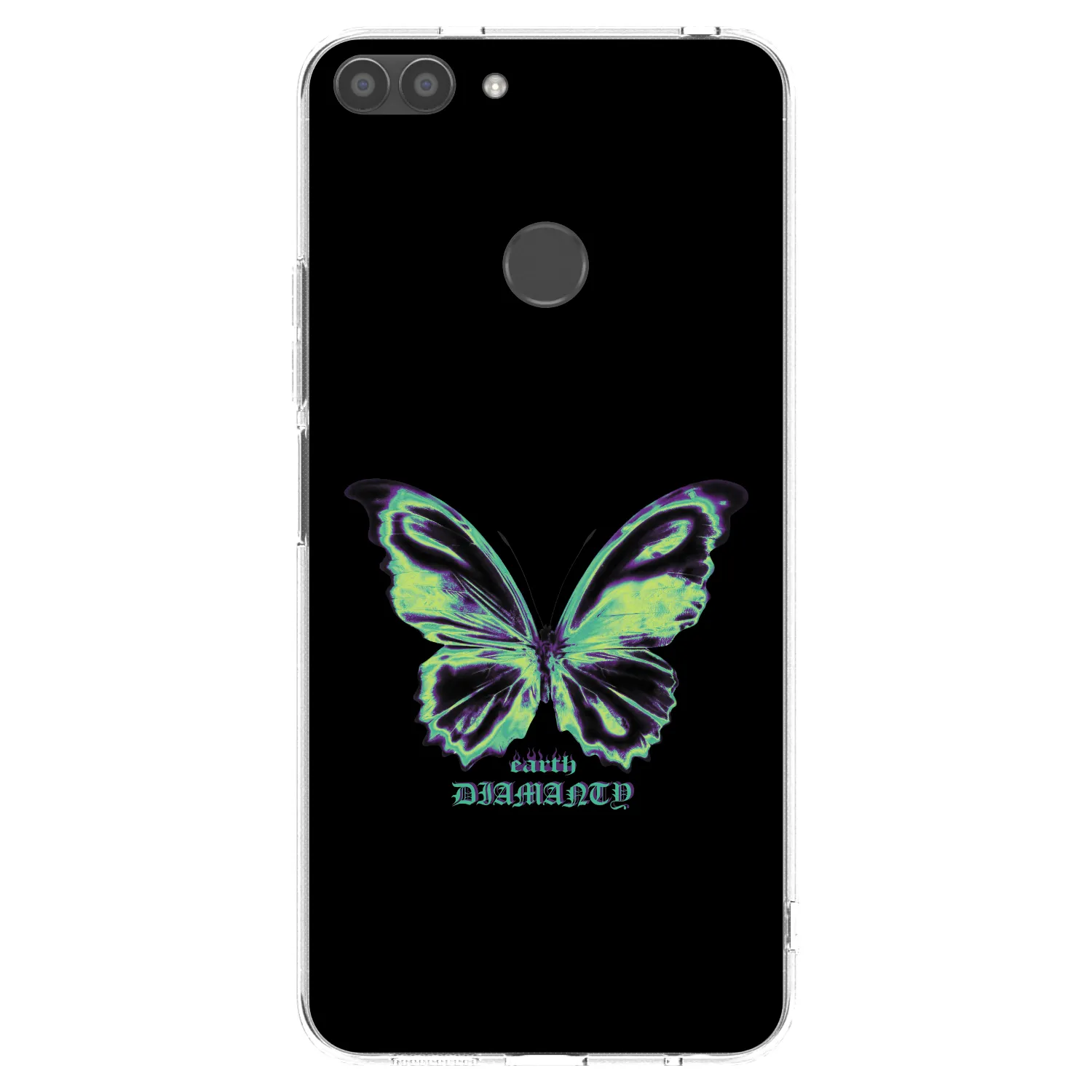 Picasee husă transparentă din silicon pentru Huawei P Smart - Diamanty Blue