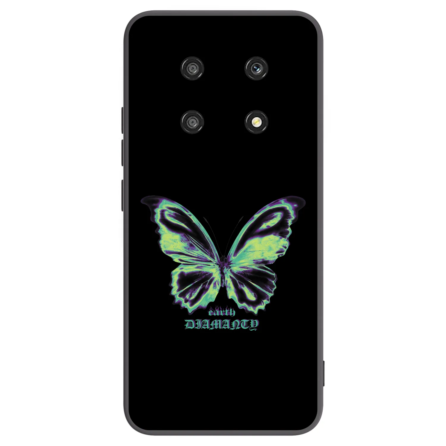 Picasee husă neagră din silicon pentru Honor Magic4 Lite 5G - Diamanty Blue