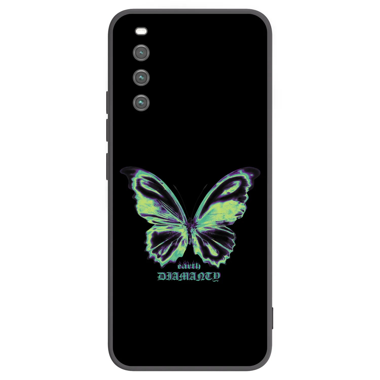 Picasee husă neagră din silicon pentru Sony Xperia 10 IV 5G - Diamanty Blue