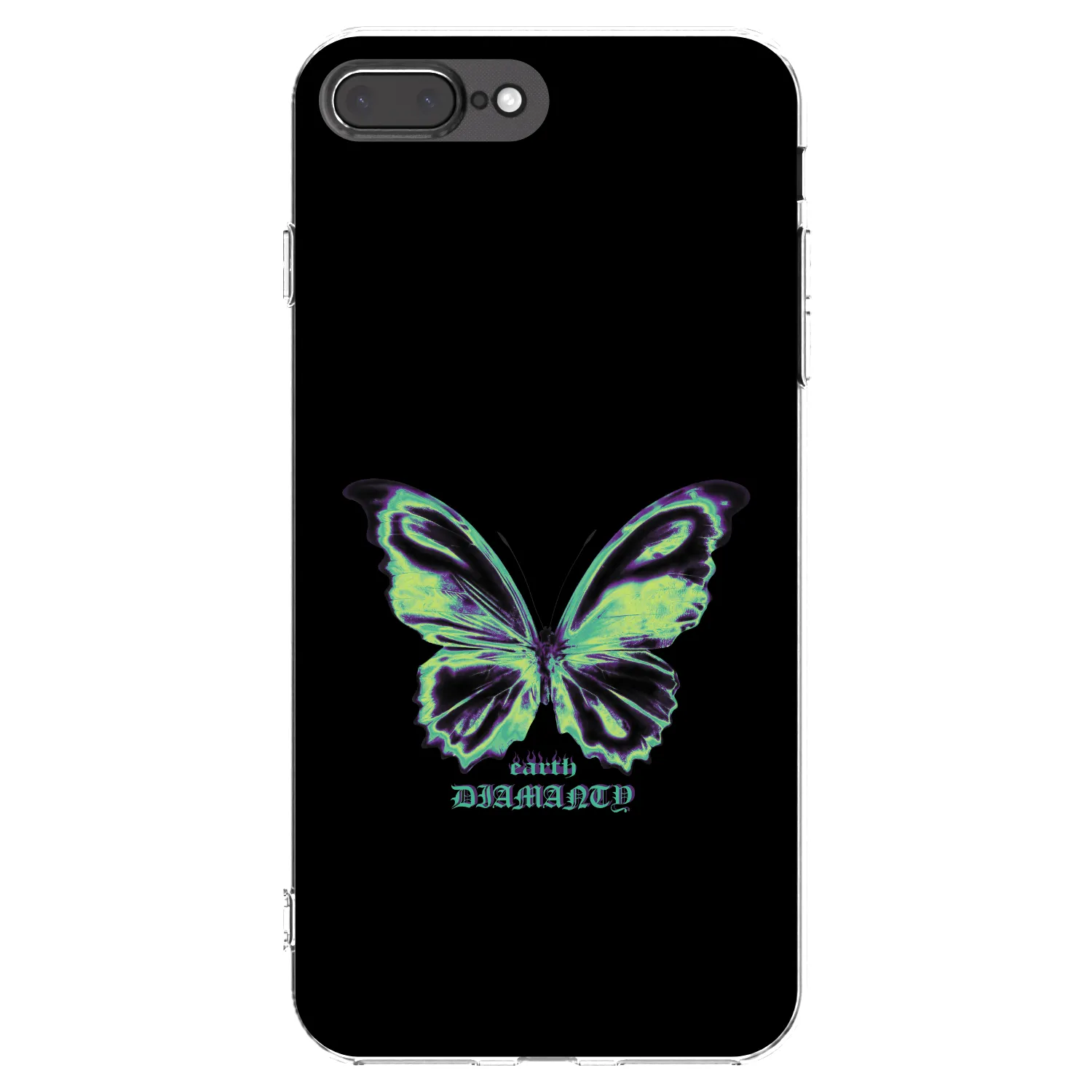 Picasee husă transparentă din silicon pentru Apple iPhone 8 Plus - Diamanty Blue