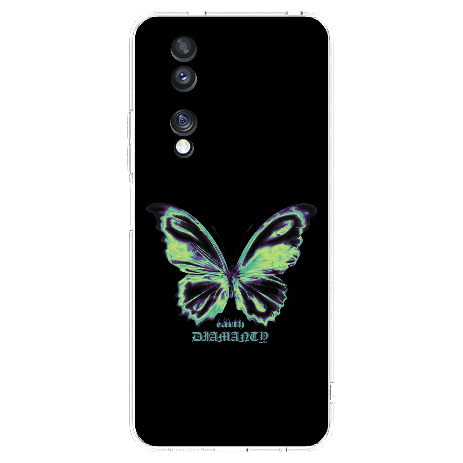 Picasee husă transparentă din silicon pentru Honor 70 - Diamanty Blue
