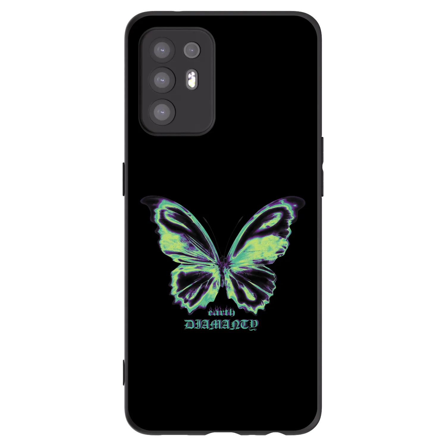 Picasee husă neagră din silicon pentru OPPO A94 5G - Diamanty Blue