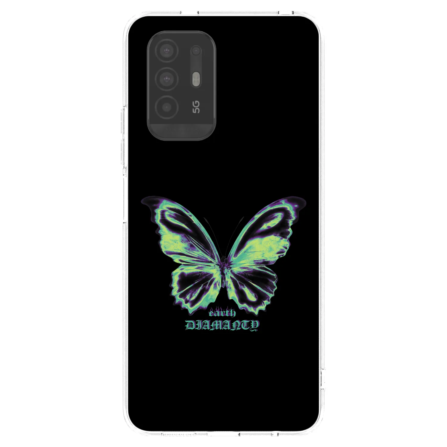 Picasee husă transparentă din silicon pentru OPPO A94 5G - Diamanty Blue