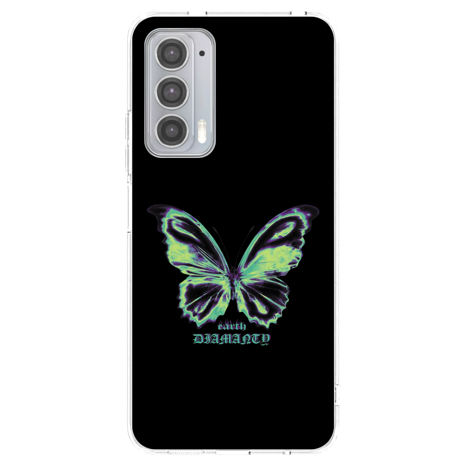 Picasee husă transparentă din silicon pentru Motorola Edge 20 - Diamanty Blue