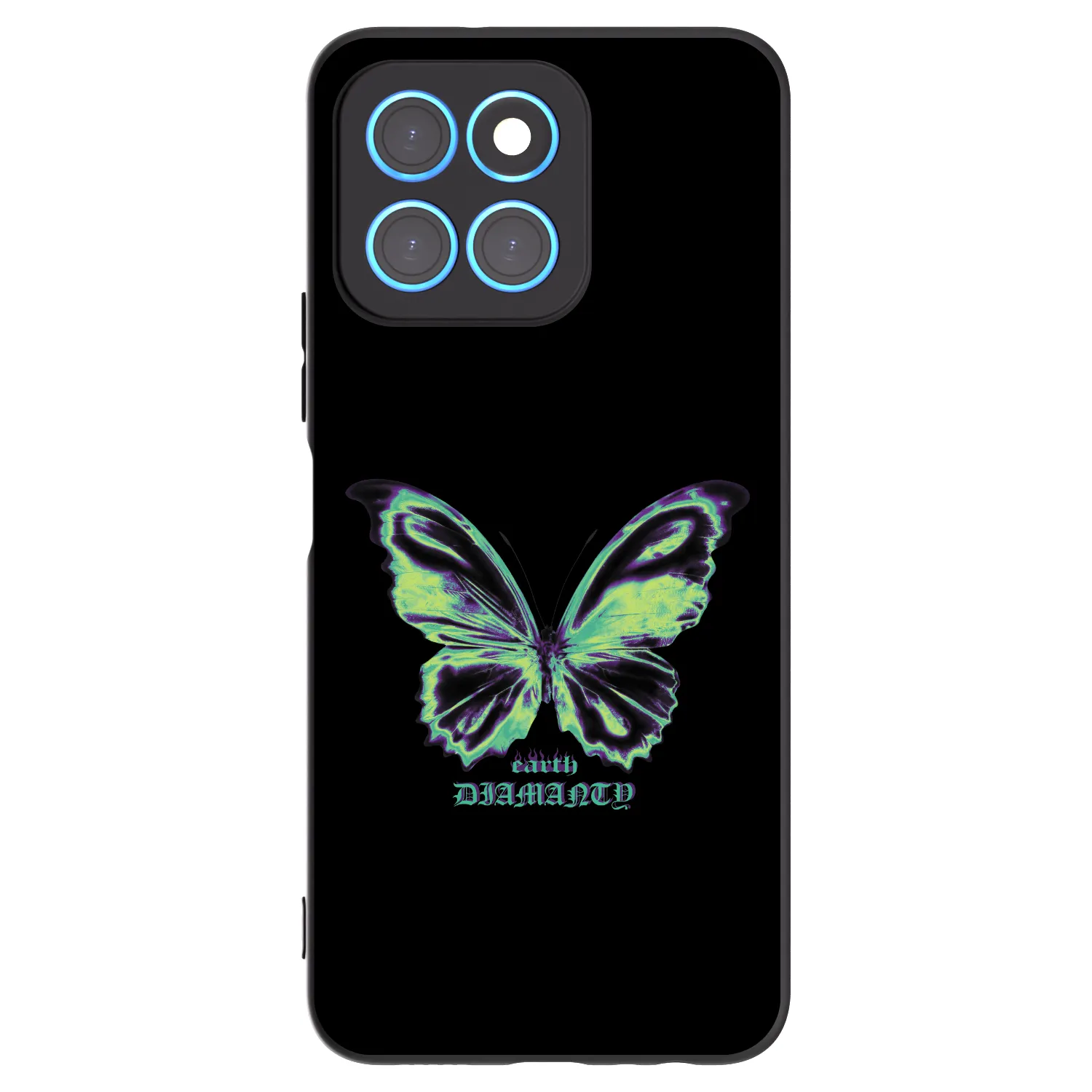 Picasee husă neagră din silicon pentru Honor X6 - Diamanty Blue