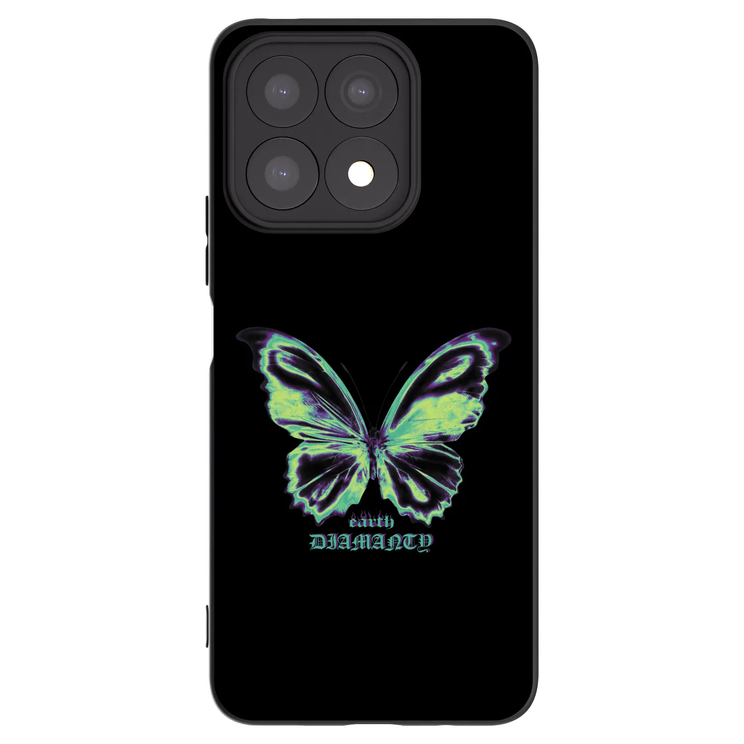 Picasee husă neagră din silicon pentru Honor X8a - Diamanty Blue