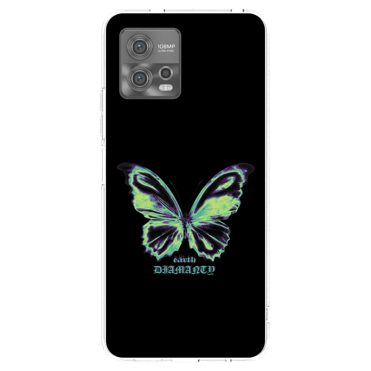 Picasee husă transparentă din silicon pentru Motorola Moto G72 - Diamanty Blue