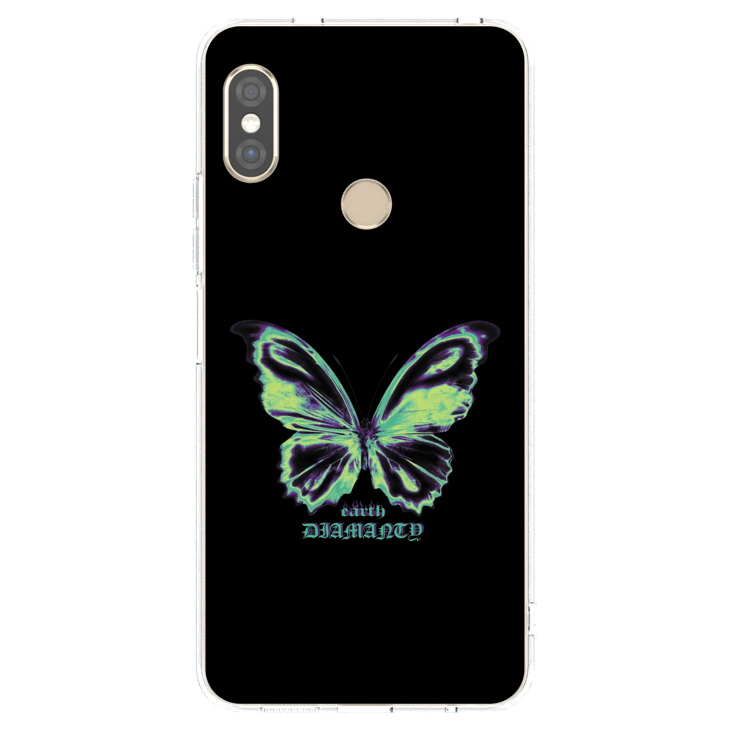 Picasee husă transparentă din silicon pentru Xiaomi Redmi Note 5 Global - Diamanty Blue