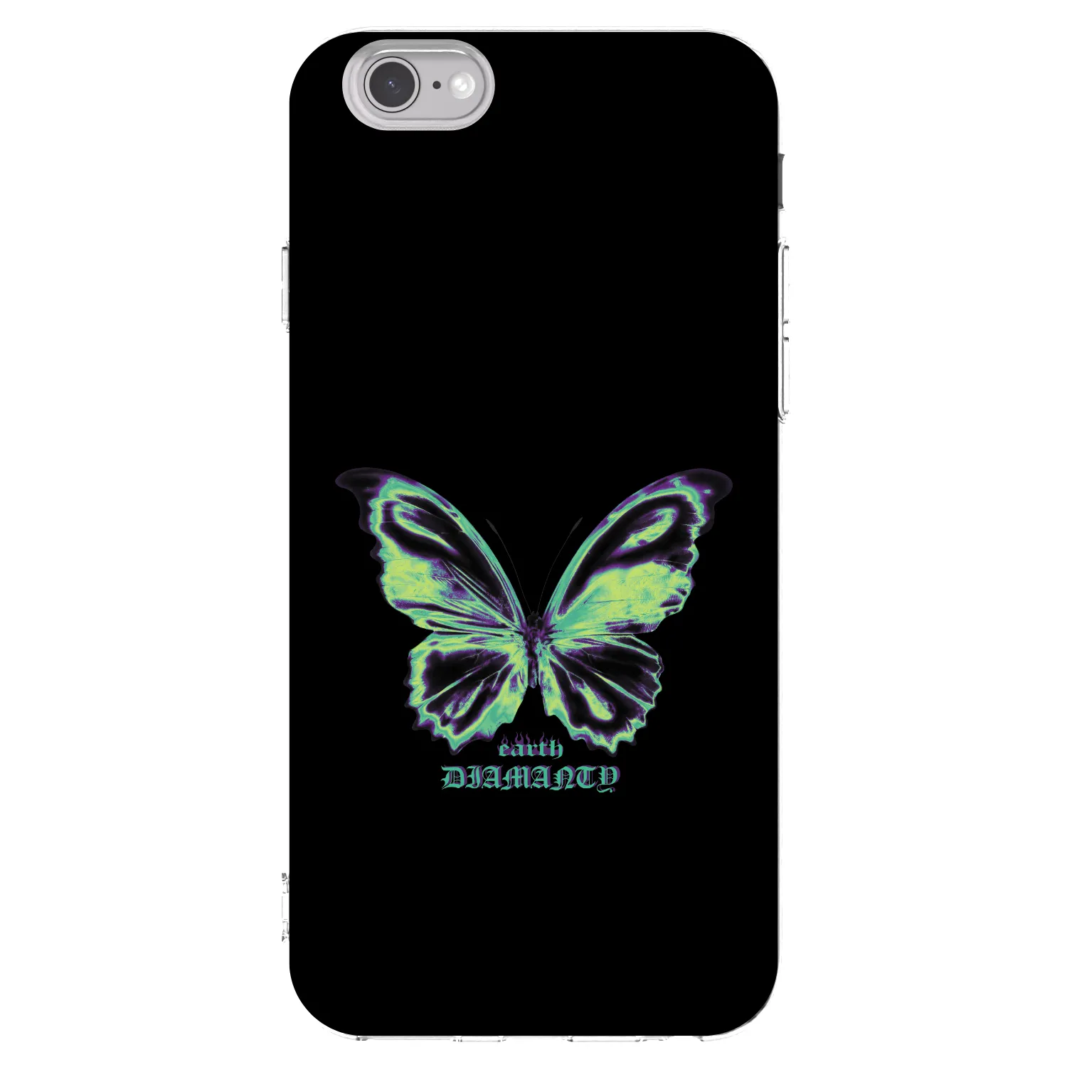 Picasee husă transparentă din silicon pentru Apple iPhone 6/6S - Diamanty Blue