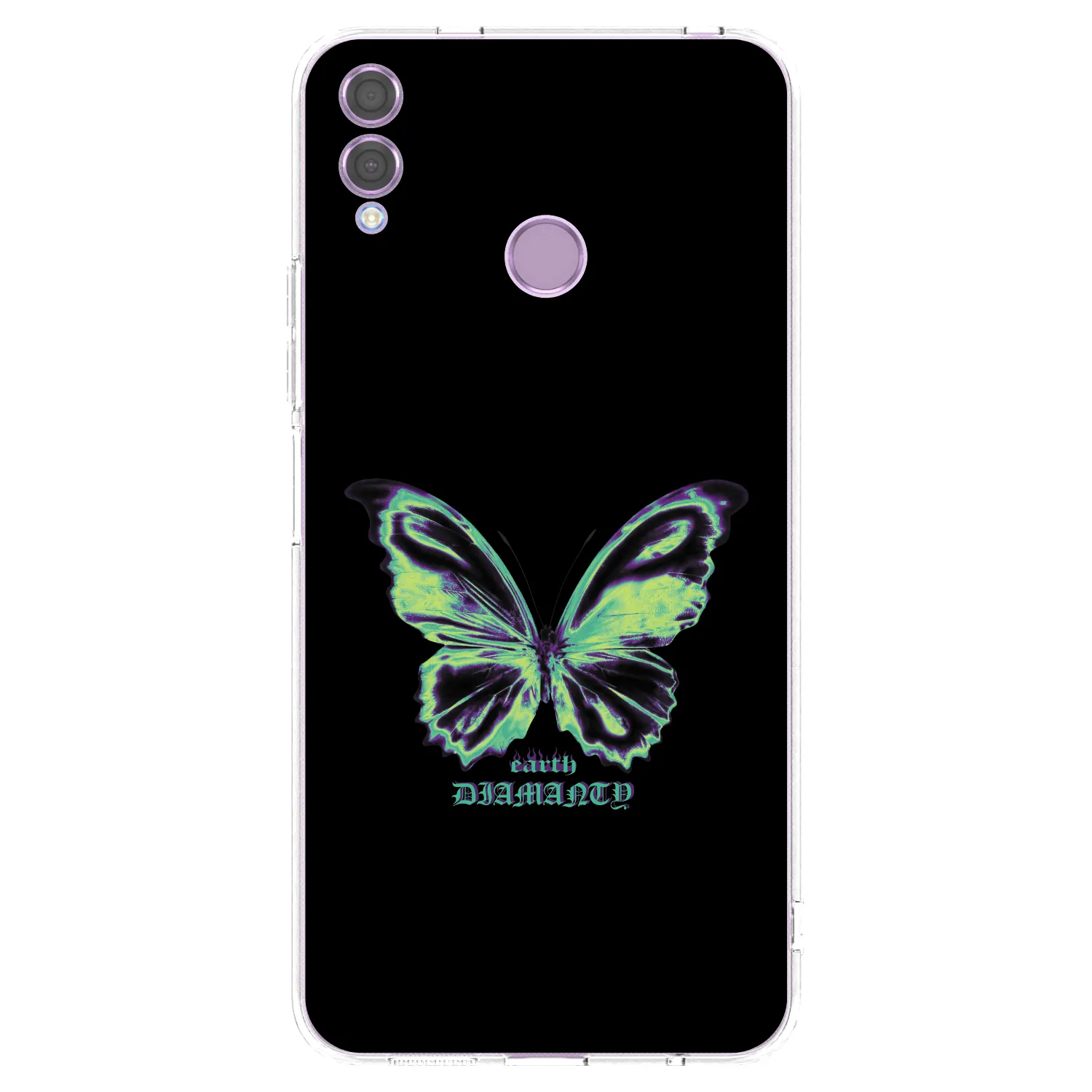 Picasee husă transparentă din silicon pentru Honor 8X - Diamanty Blue