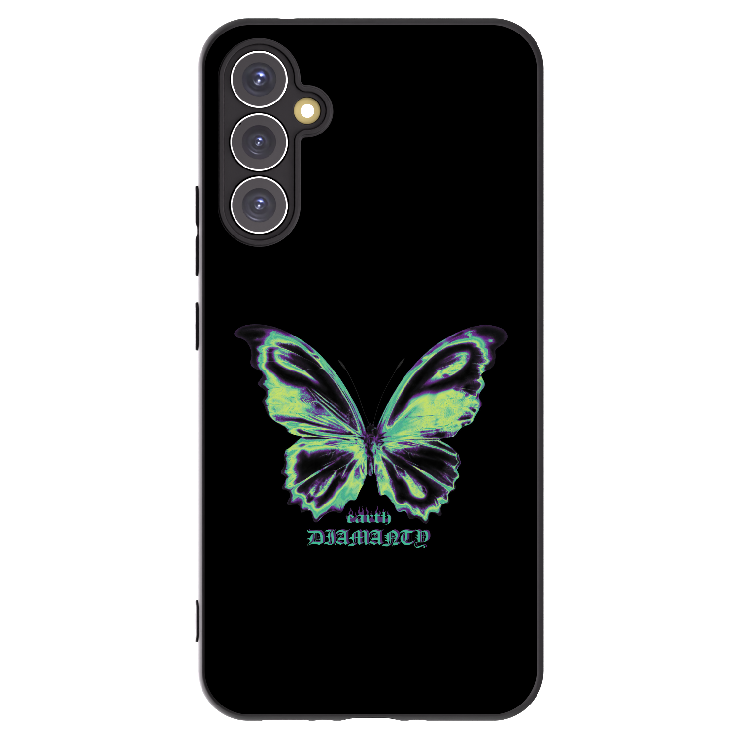 Picasee husă neagră din silicon pentru Samsung Galaxy A34 5G A346B - Diamanty Blue