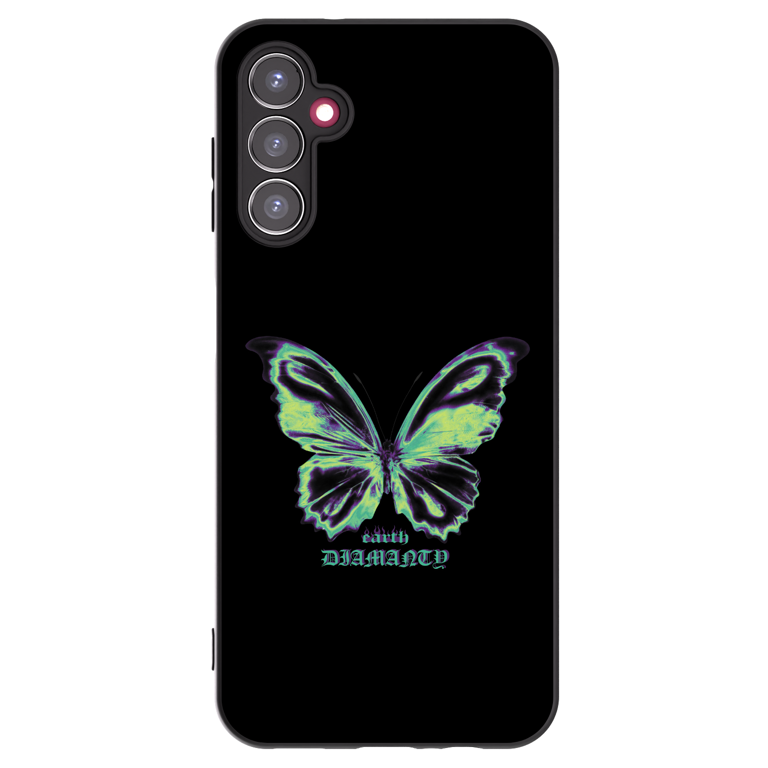 Picasee husă neagră din silicon pentru Samsung Galaxy A14 5G A146P - Diamanty Blue