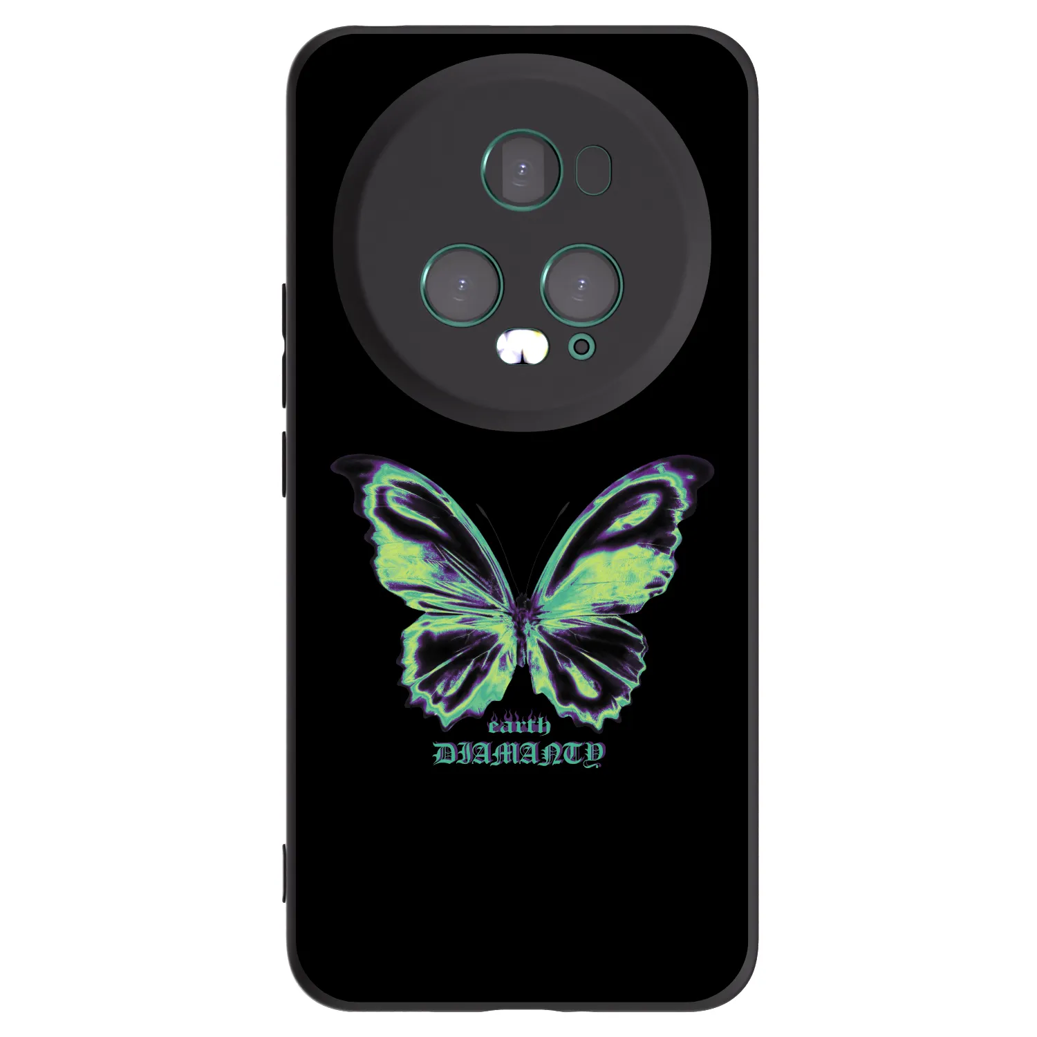 Picasee husă neagră din silicon pentru Honor Magic5 Pro - Diamanty Blue