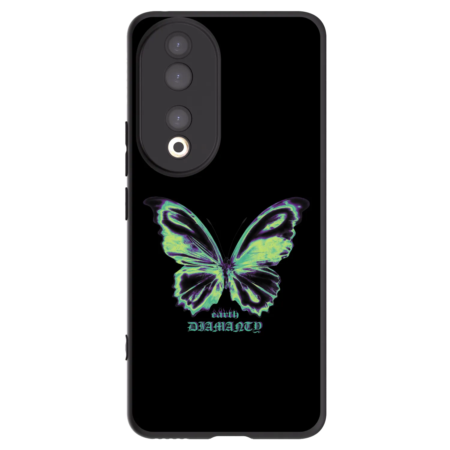 Picasee husă neagră din silicon pentru Honor 90 5G - Diamanty Blue