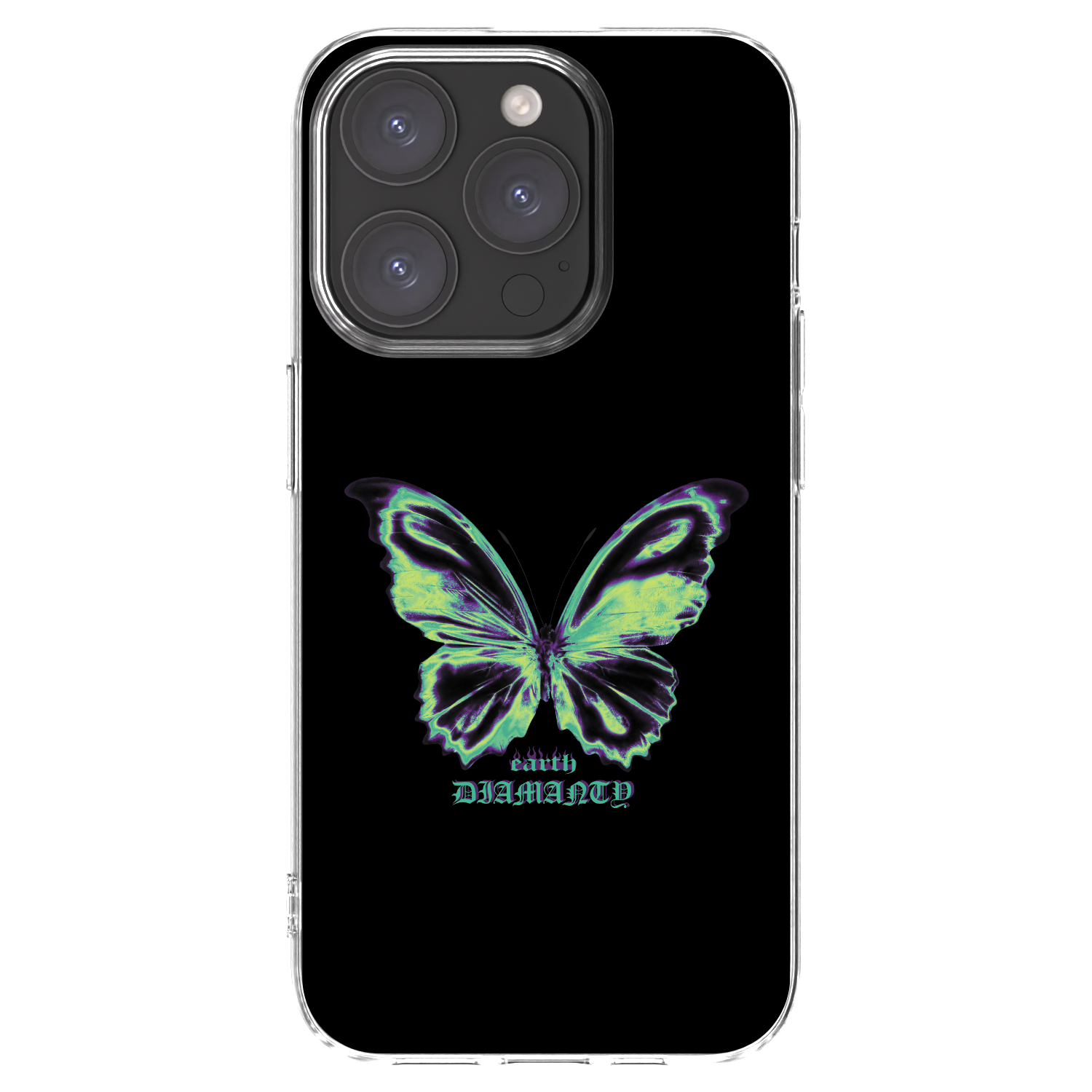 Picasee husă transparentă din silicon pentru Apple iPhone 15 Pro - Diamanty Blue