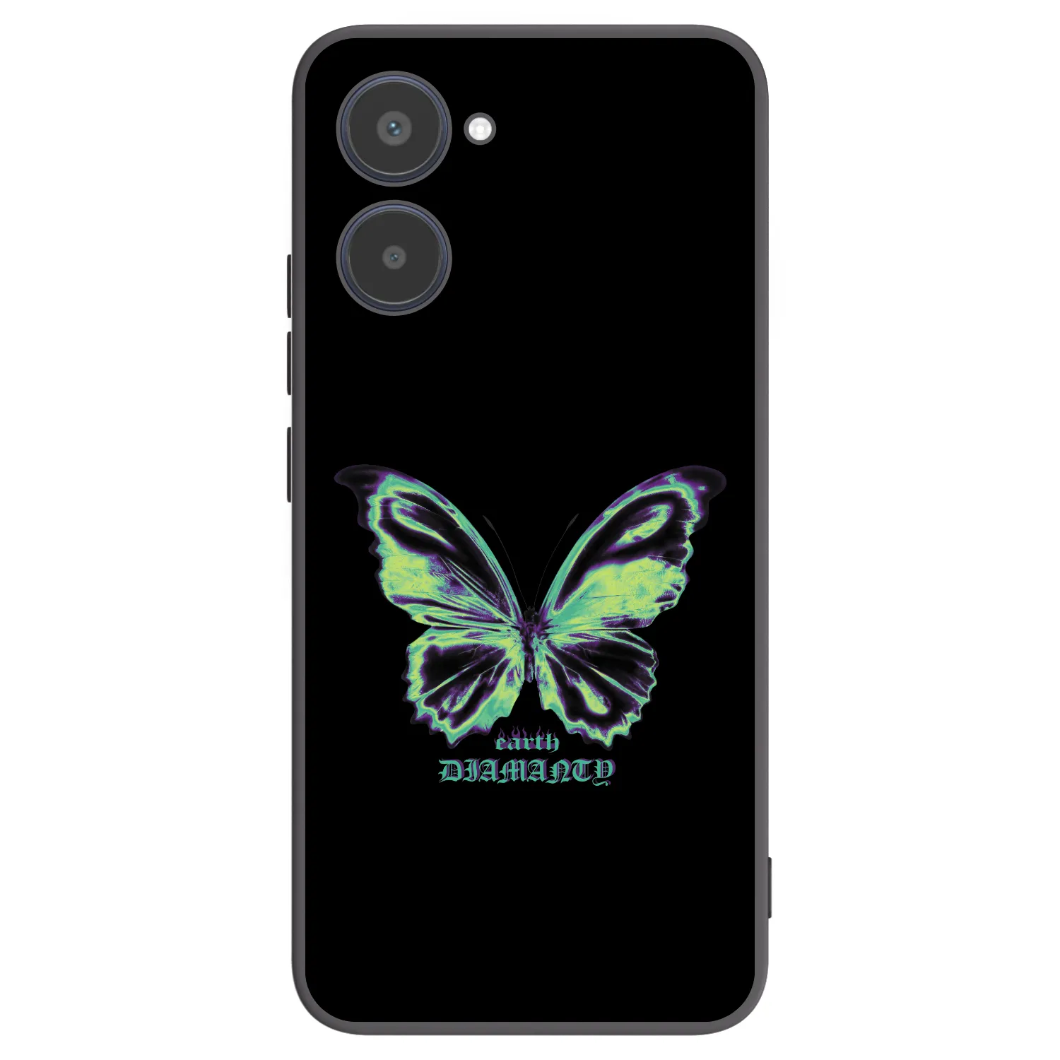 Picasee husă neagră din silicon pentru Realme 10 4G - Diamanty Blue