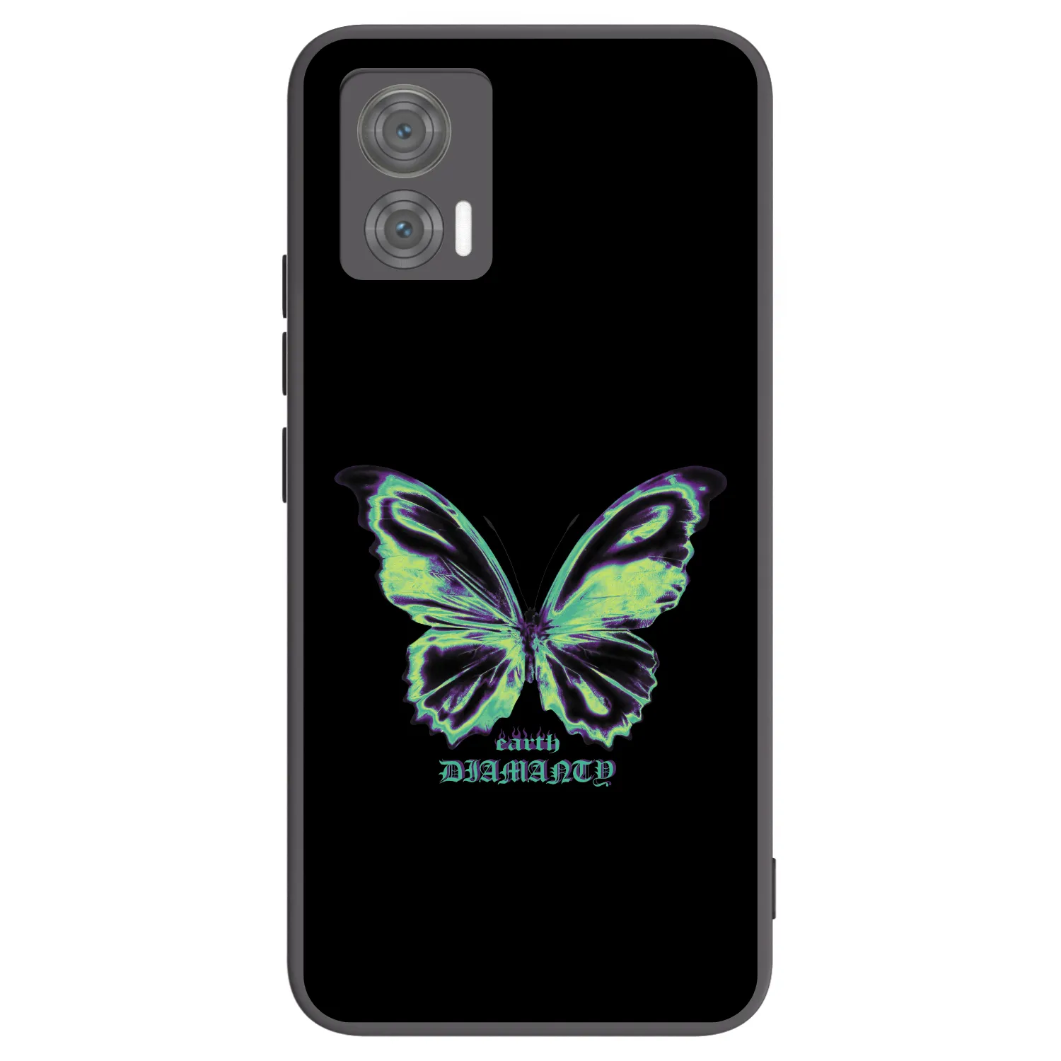 Picasee husă neagră din silicon pentru Motorola Edge 30 Neo - Diamanty Blue
