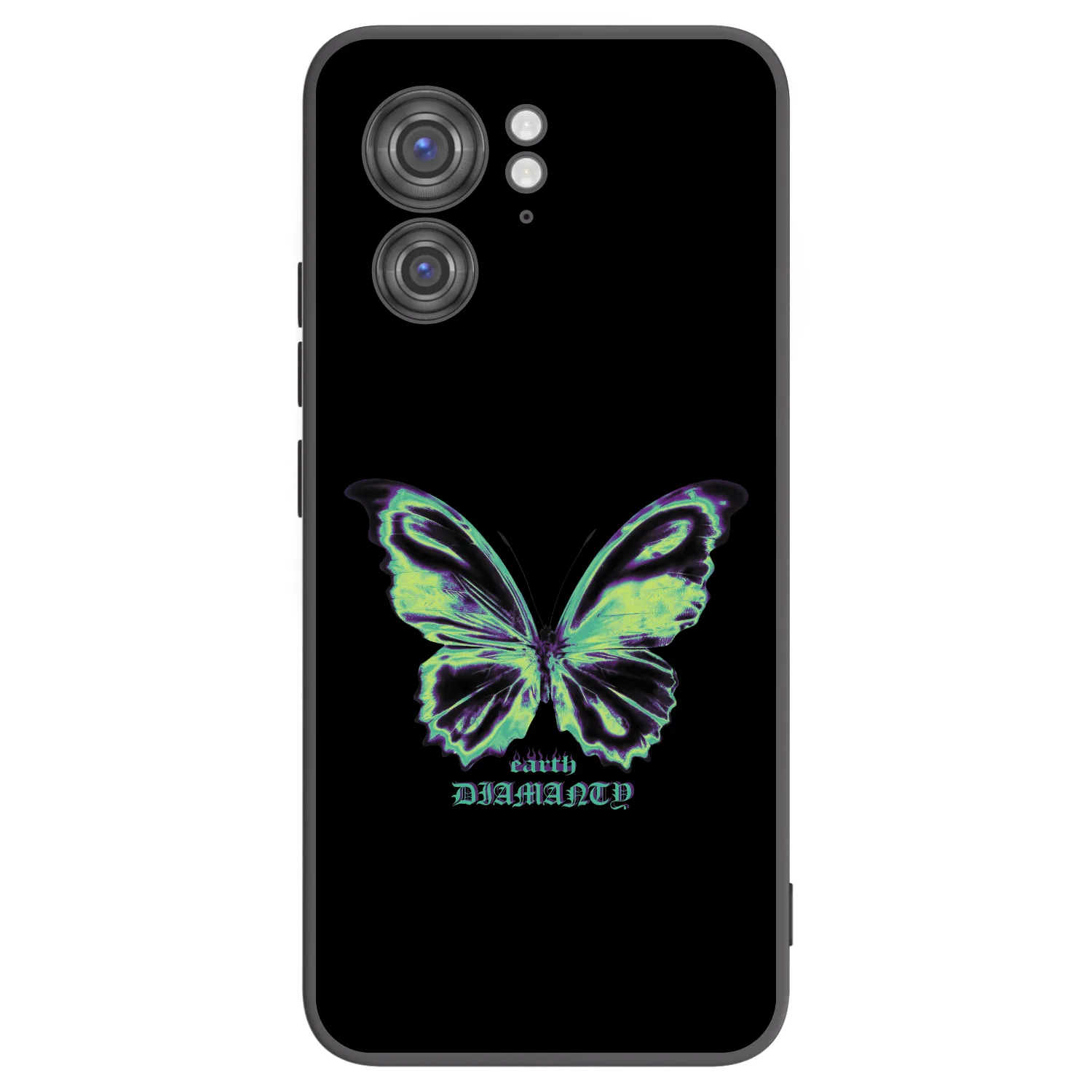 Picasee husă neagră din silicon pentru Motorola Edge 40 - Diamanty Blue