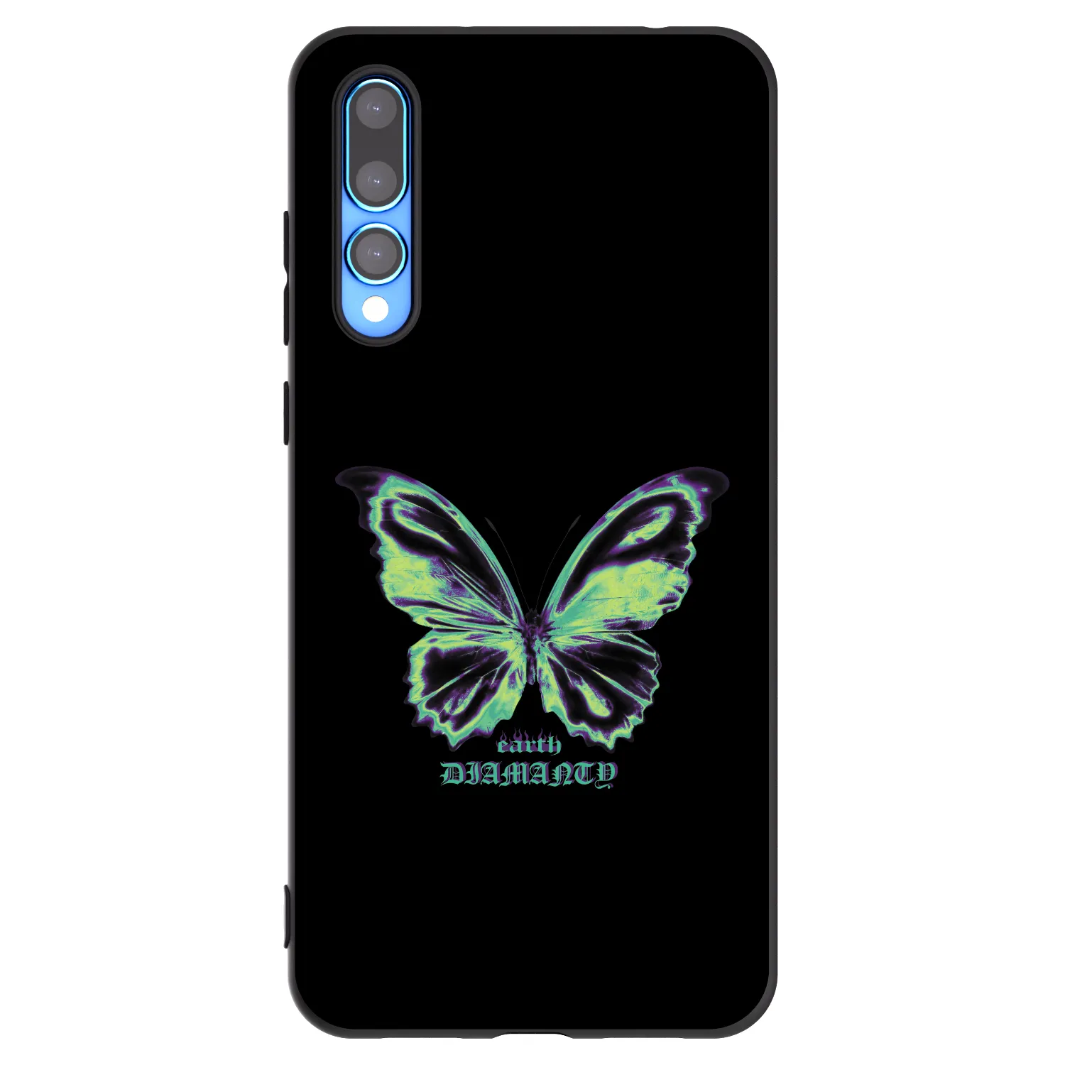Picasee husă neagră din silicon pentru Huawei P20 Pro - Diamanty Blue