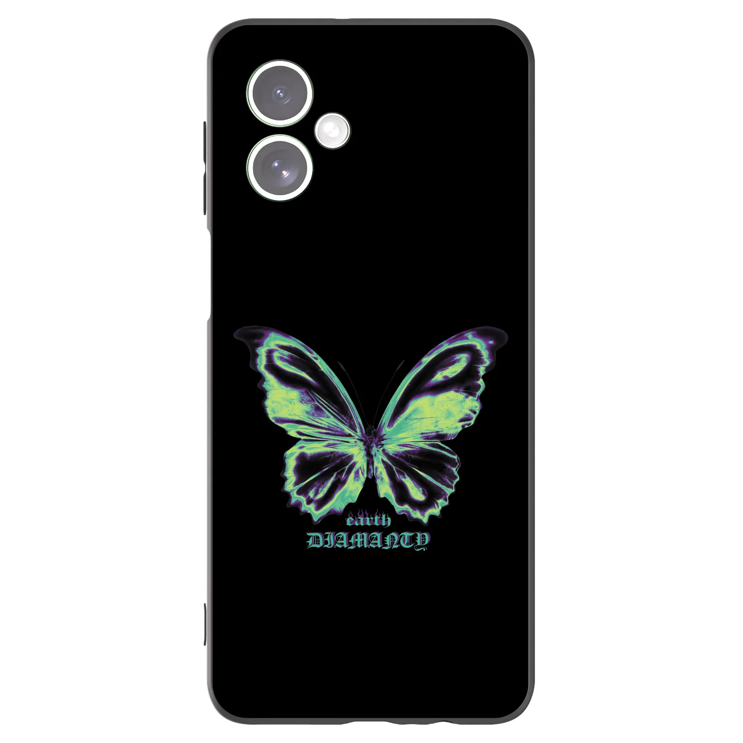 Picasee husă neagră din silicon pentru Motorola Moto G54 5G - Diamanty Blue