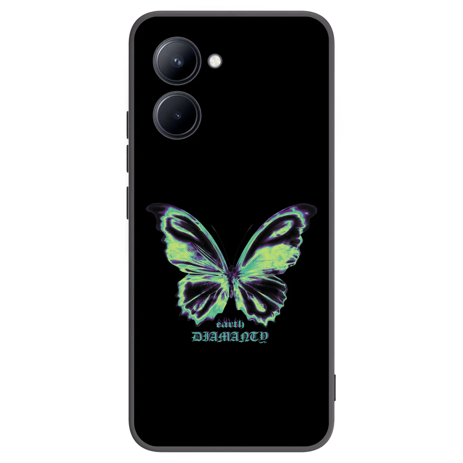 Picasee husă neagră din silicon pentru Realme C33 (2023) - Diamanty Blue